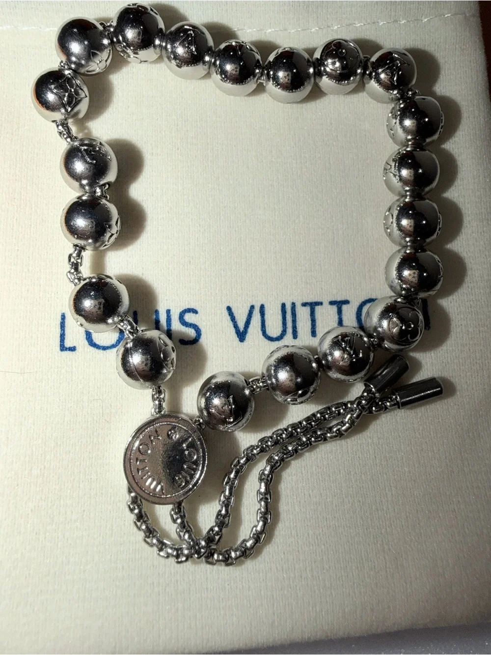Fashion Silver Bead Adjustable Bracelet